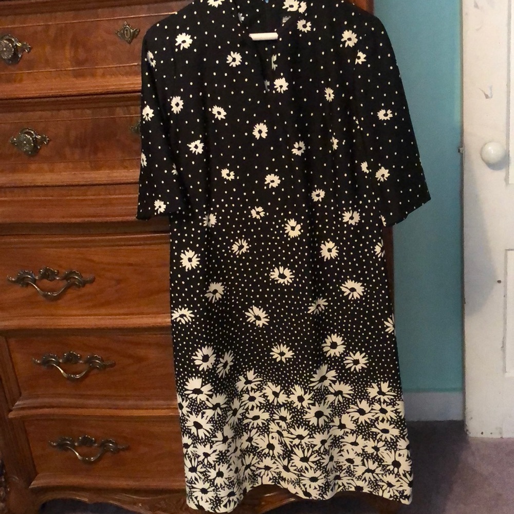 Flower pattern business casual dress